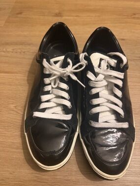 Dolce & Gabbana Black and White Low-Top Sneakers